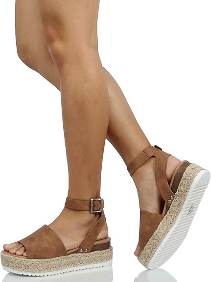 Platform Sandal with Ankle Strap