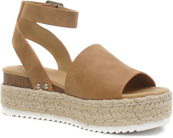 Platform Sandal with Ankle Strap